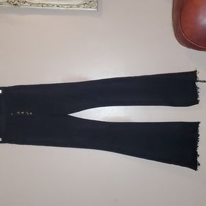 Ripped Super High-Waisted Flare Jean